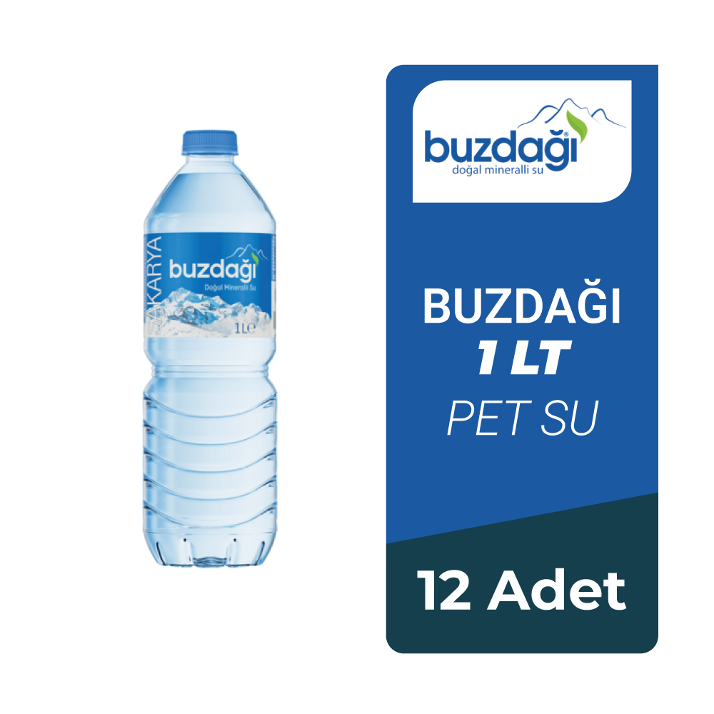 Buzdağı 1 Lt Pet Şişe 12 li x 5 Koli