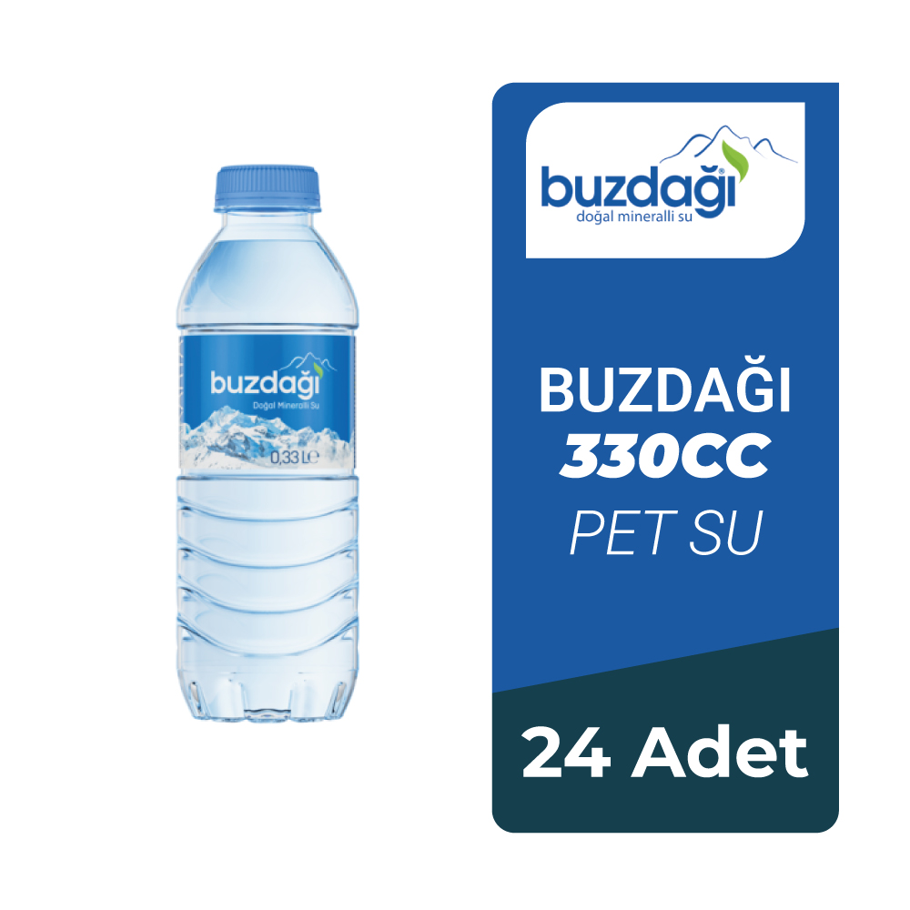 Buzdağı 0.33 Lt Pet Şişe 24 lü x 5 Koli