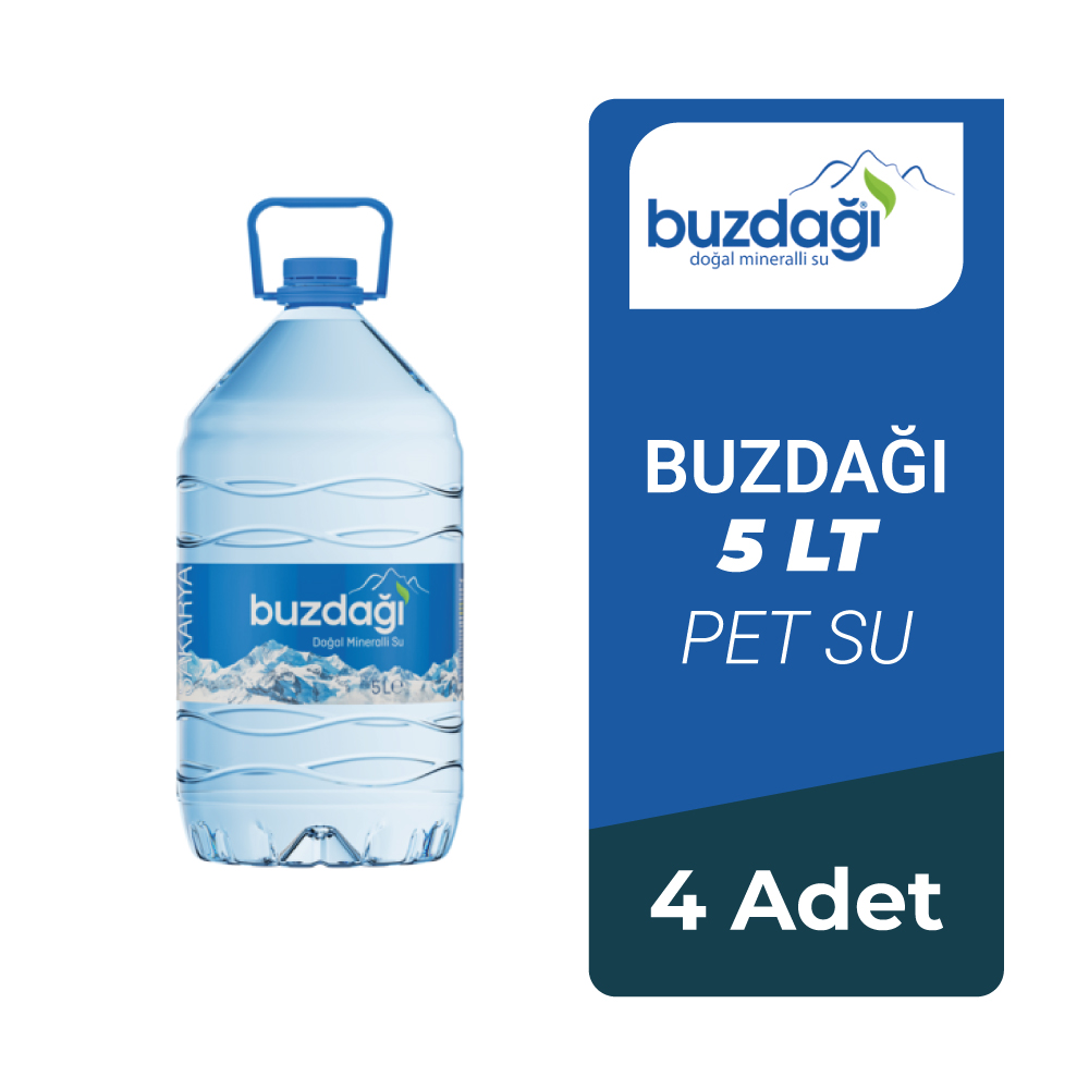 Buzdağı 5 Lt Pet Şişe 4 lü x 5 Koli