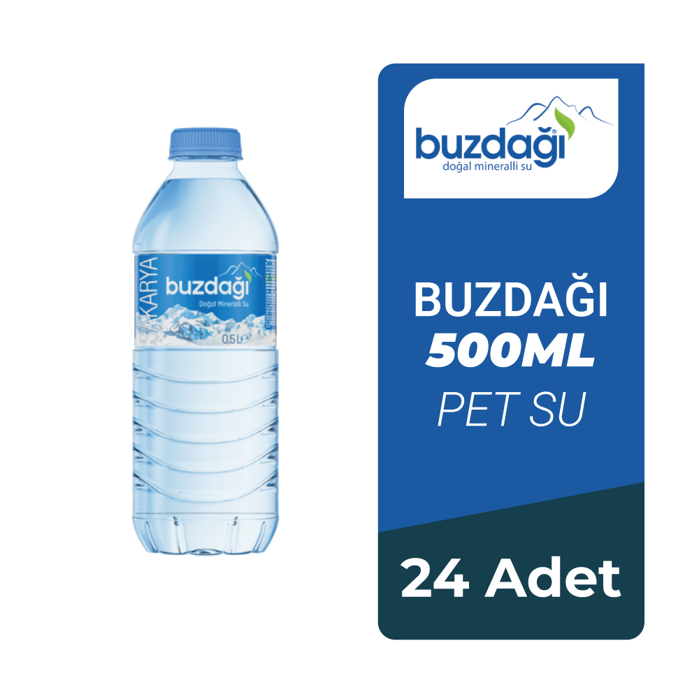 Buzdağı 0.50 Lt Pet Şişe 24 lü x 5 Koli